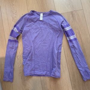 Ivivva Fly Tech Lavender Long Sleeve Top